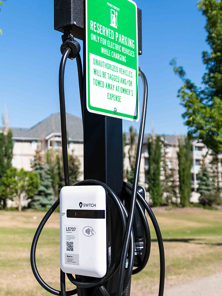 Fuhr Sports Park Charging Station Closeup