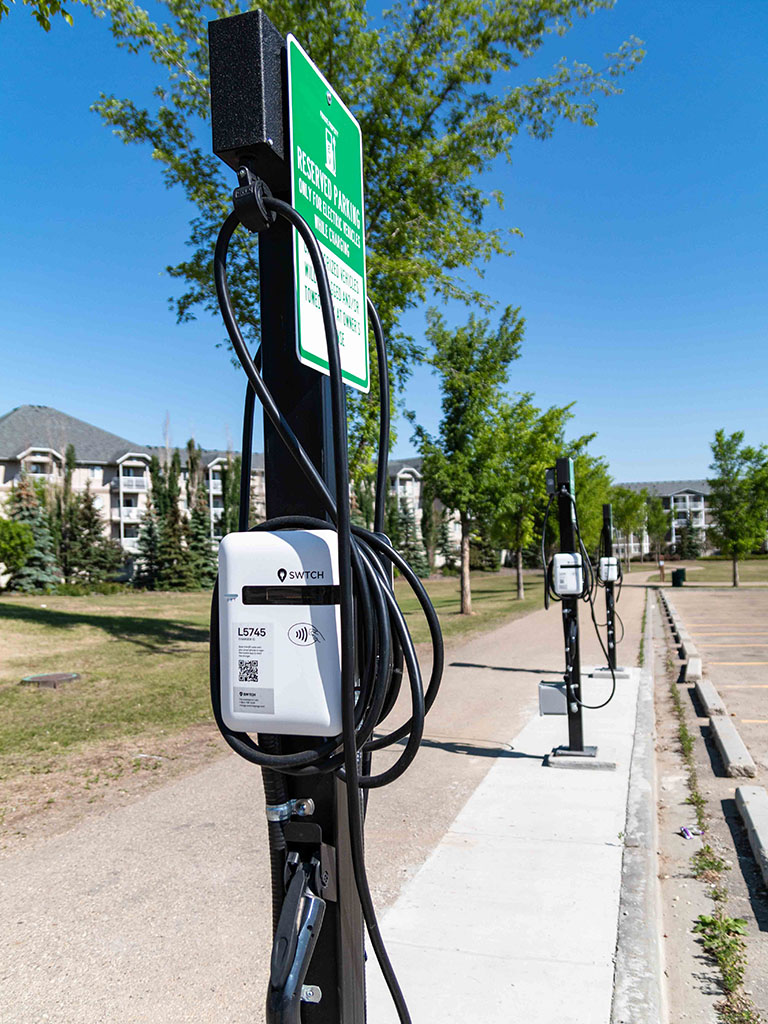 Fuhr Sports Park charging station side view