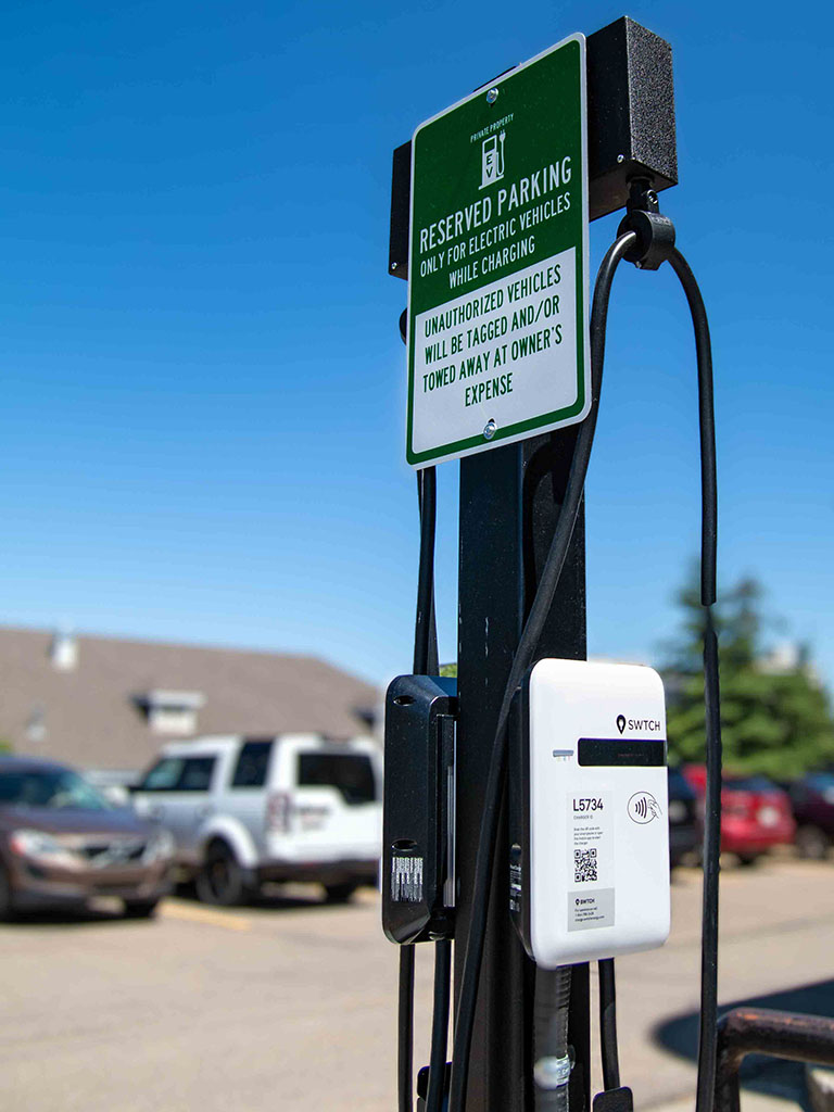 City Hall electric vehicle charging station