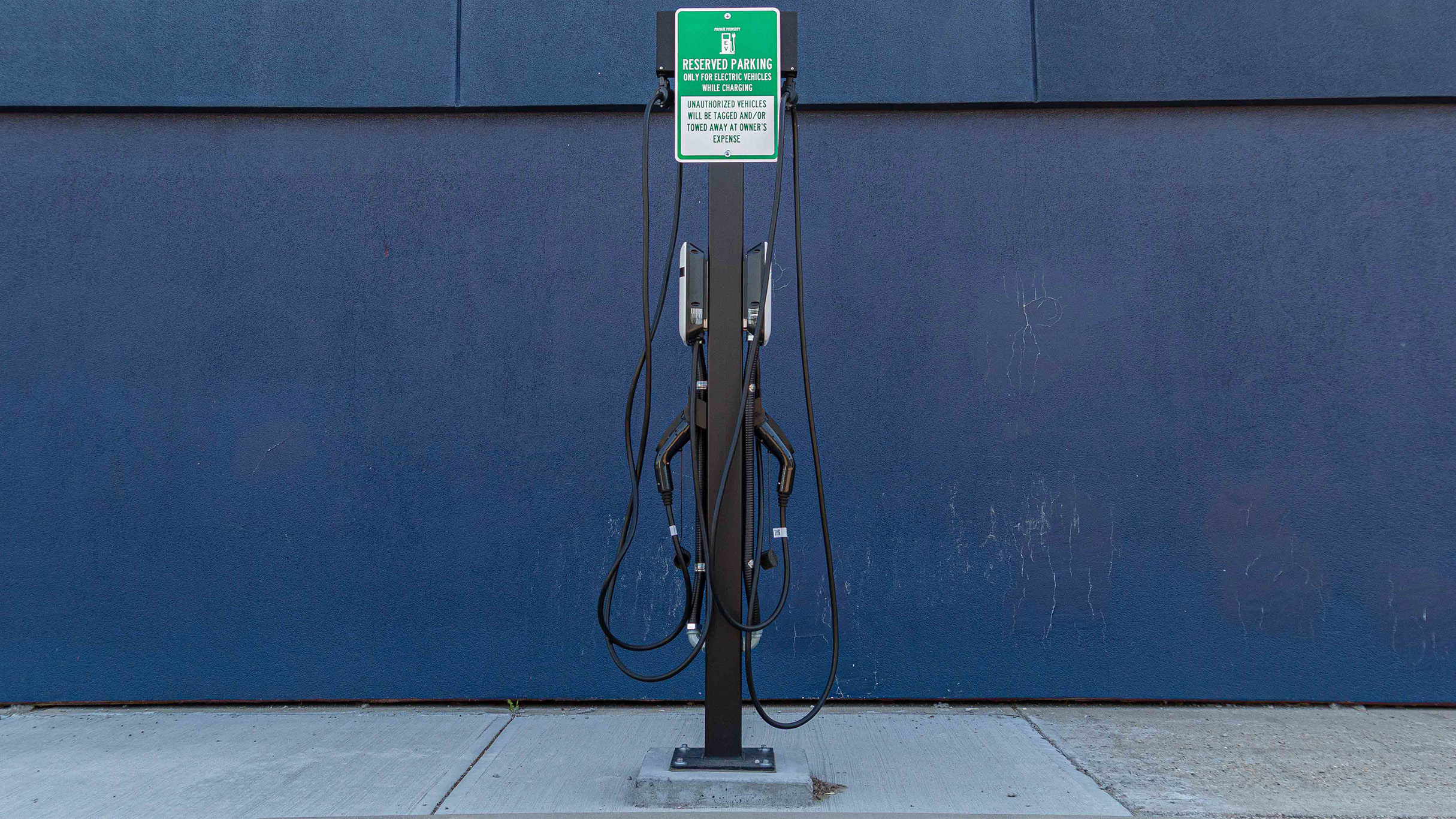 Agrena electric vehicle charging station front view