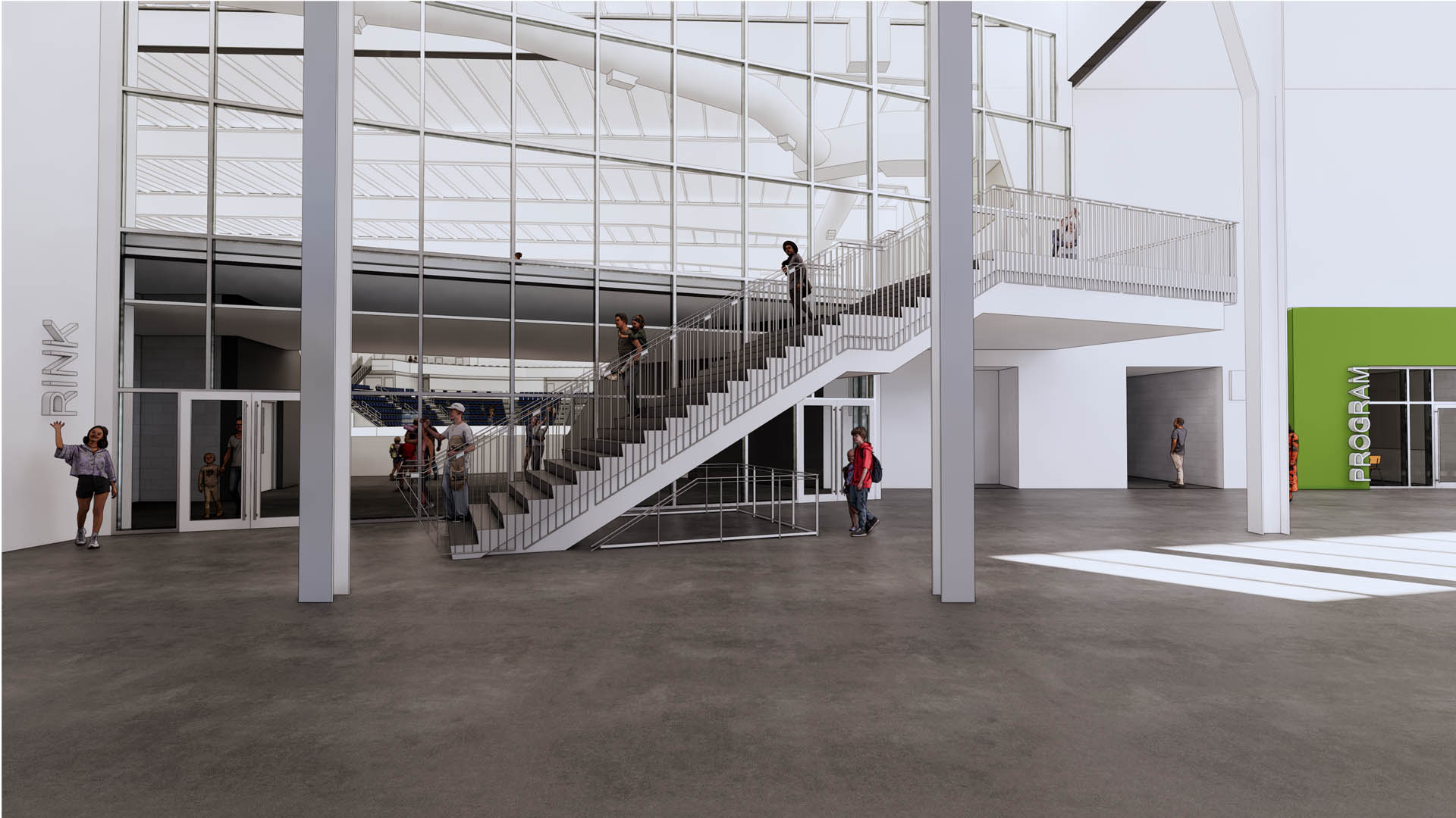 Interior Rink Lobby